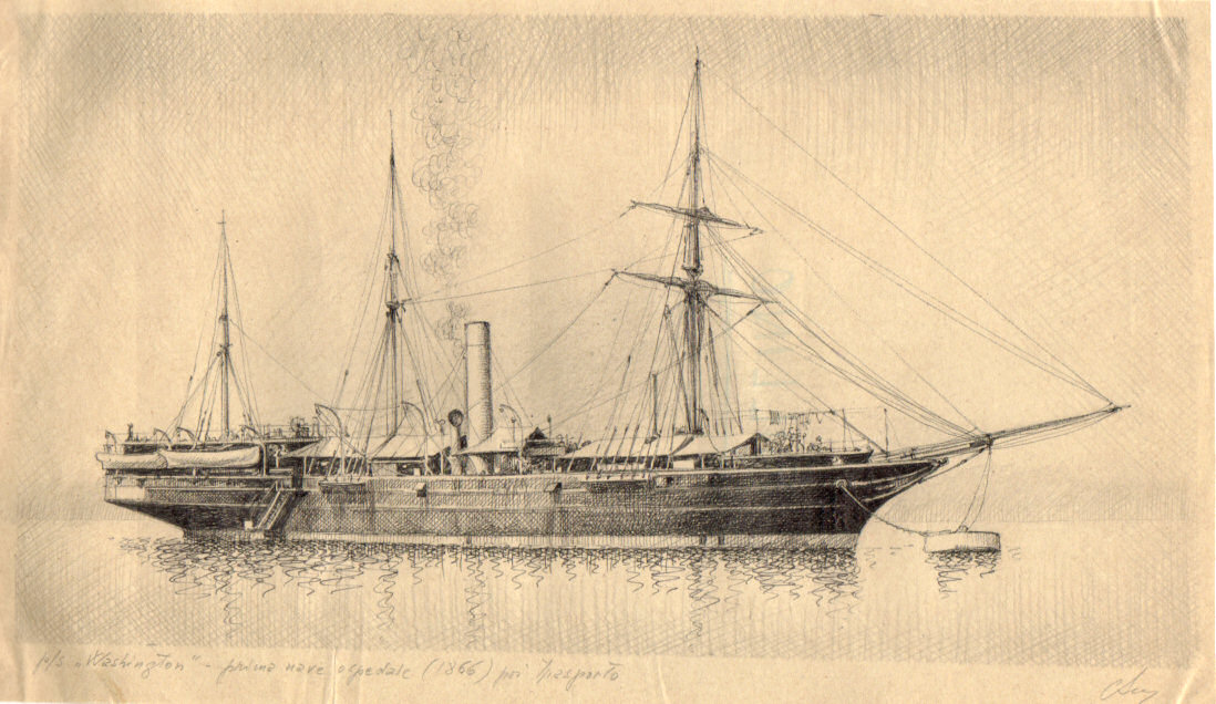 1866 - 'Washington' - prima nave ospedale poi trasporto